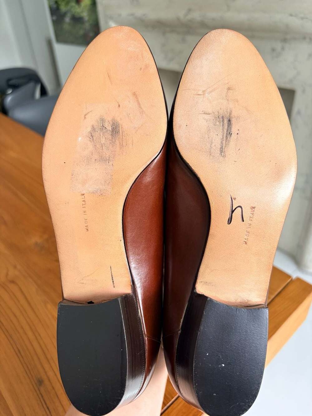 Salvatore Ferragamo Vintage Brown Leather Loafers Ladies Size 6.5 EUC - Picture 4 of 6